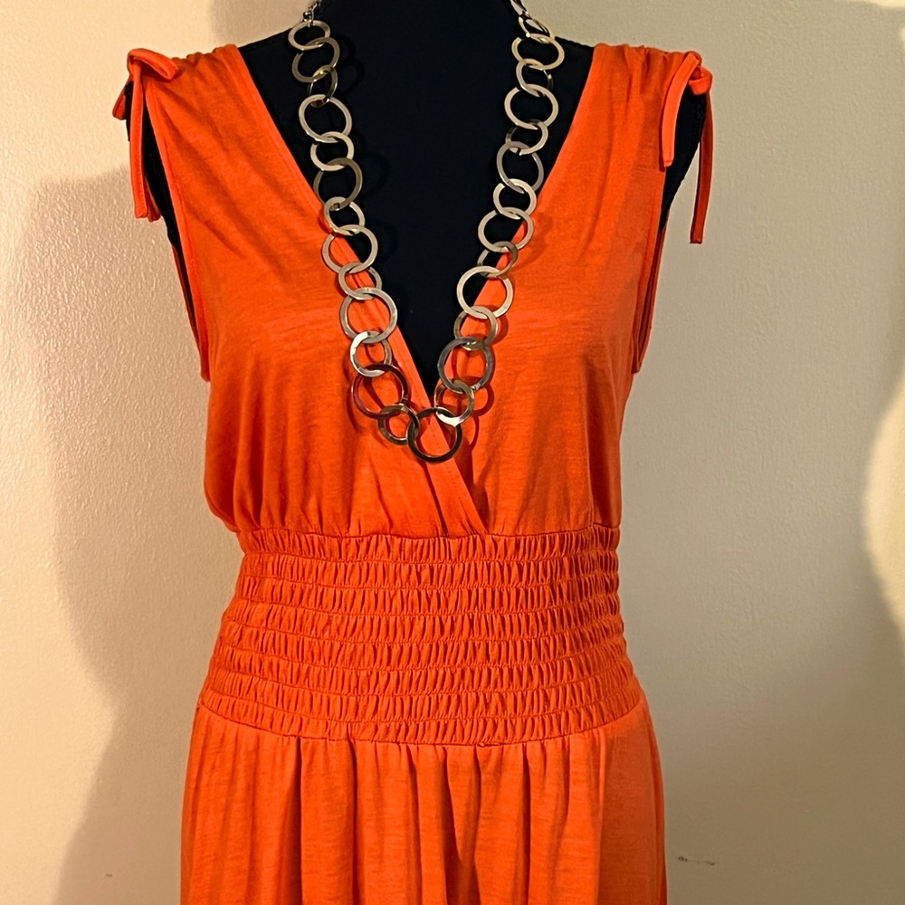 Orange Summer Dress.